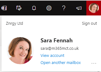 Znrgy Ltd
Sign out
Sara Fennah
sara@m365mct.co.uk
View account
Open another mailbox